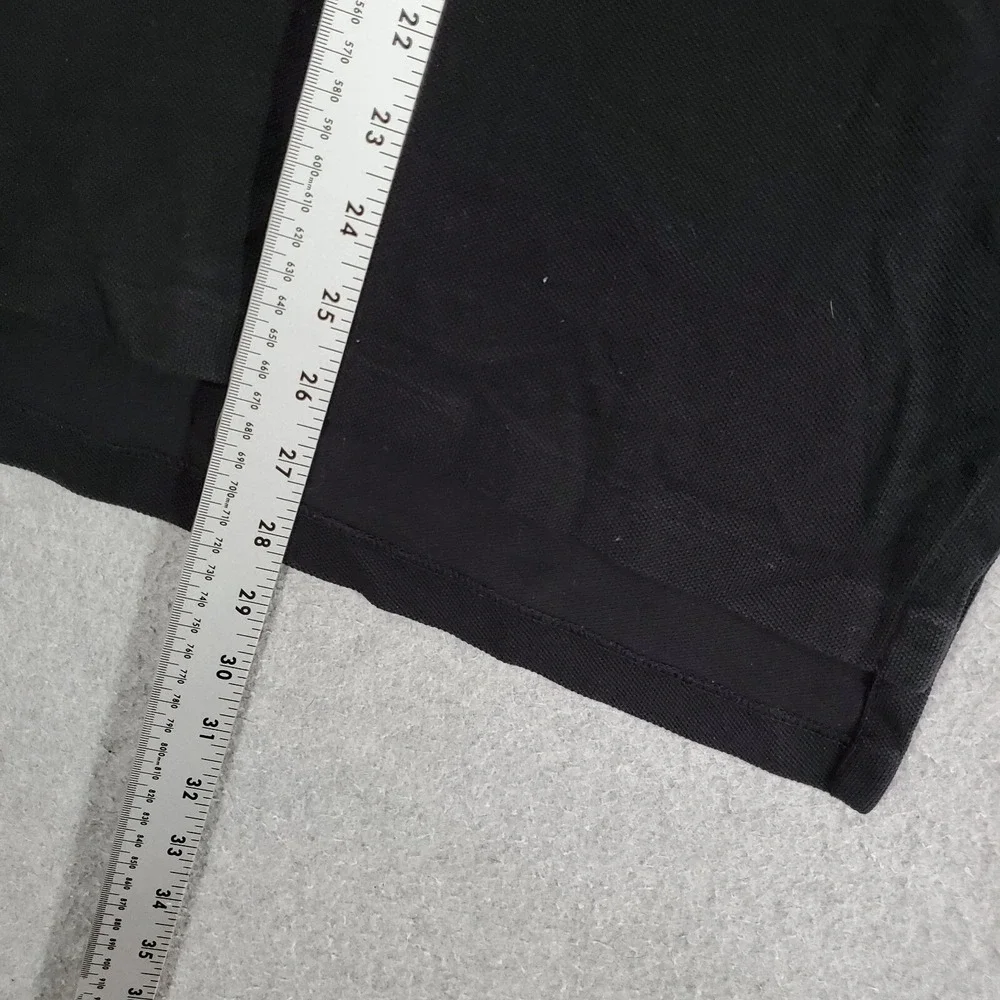 Ralph Lauren Men Polo Shirt Large‎ Black Custom Fit Embroidered Logo